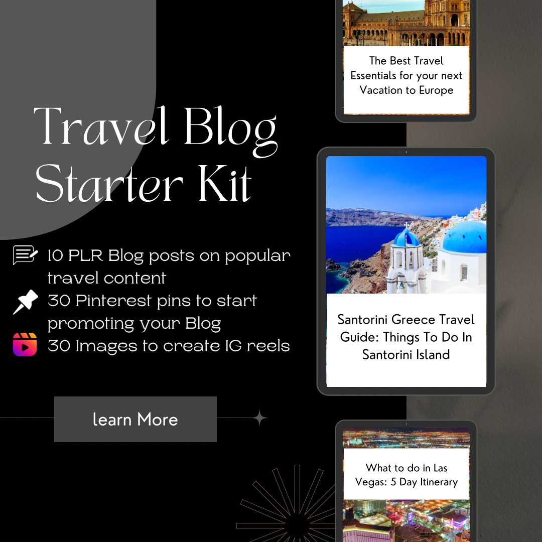 Travel Blog Starter Kit