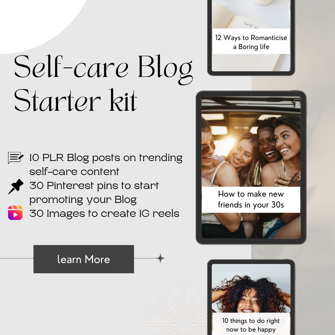 Self-care Blog Starter Kit